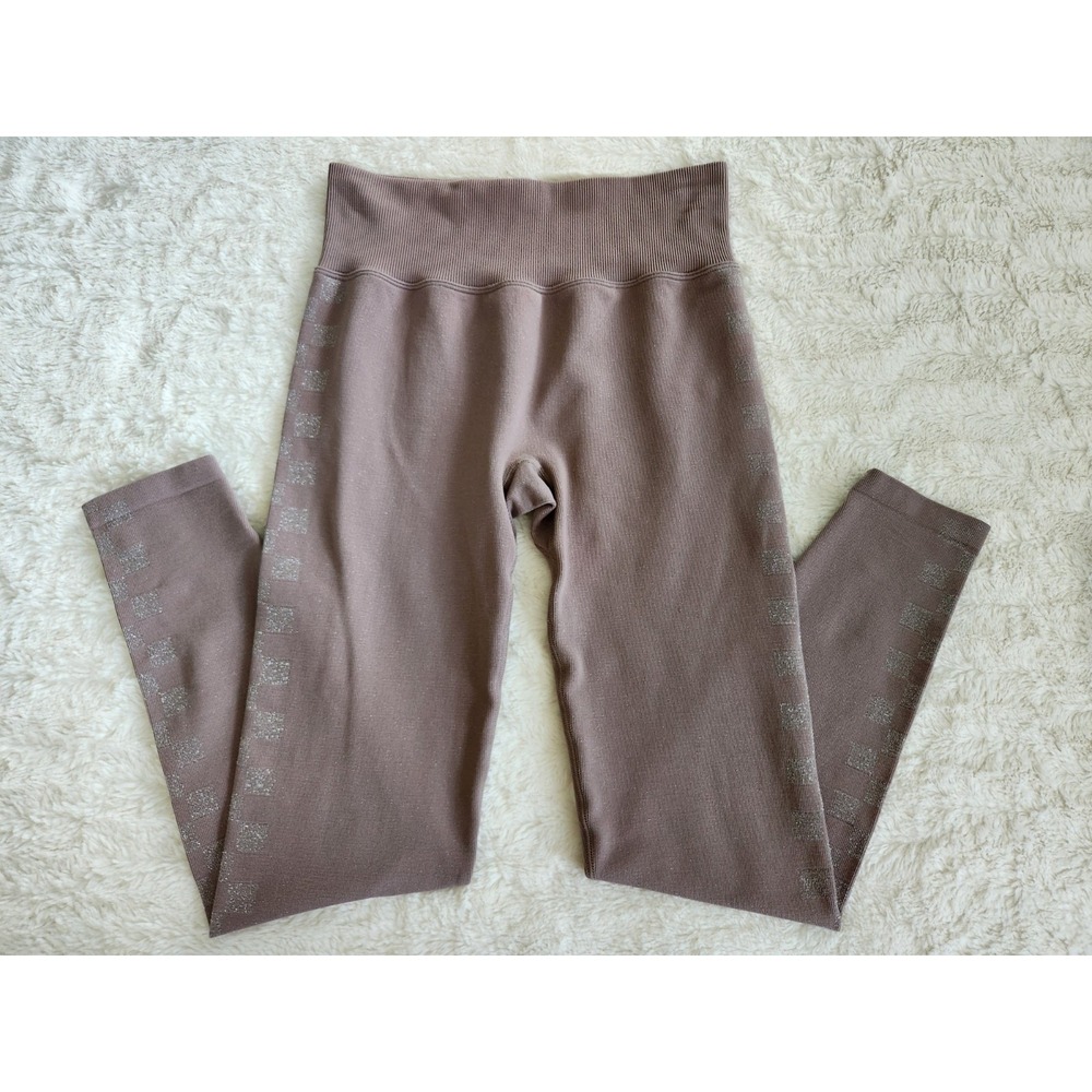 PINK Active - Leggings Seamless High Waisted Shimmer - Size S - Dusty Mauve